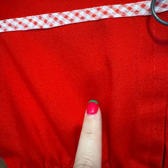 Vintage Sears Hooded‎ Red Gingham Dress Jacket Coat 6 44.5” to 47” Girls Kids - Picture 8 of 12